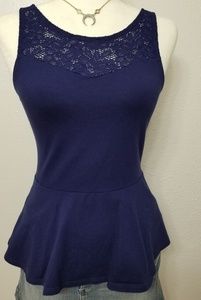 Express peplum tank top